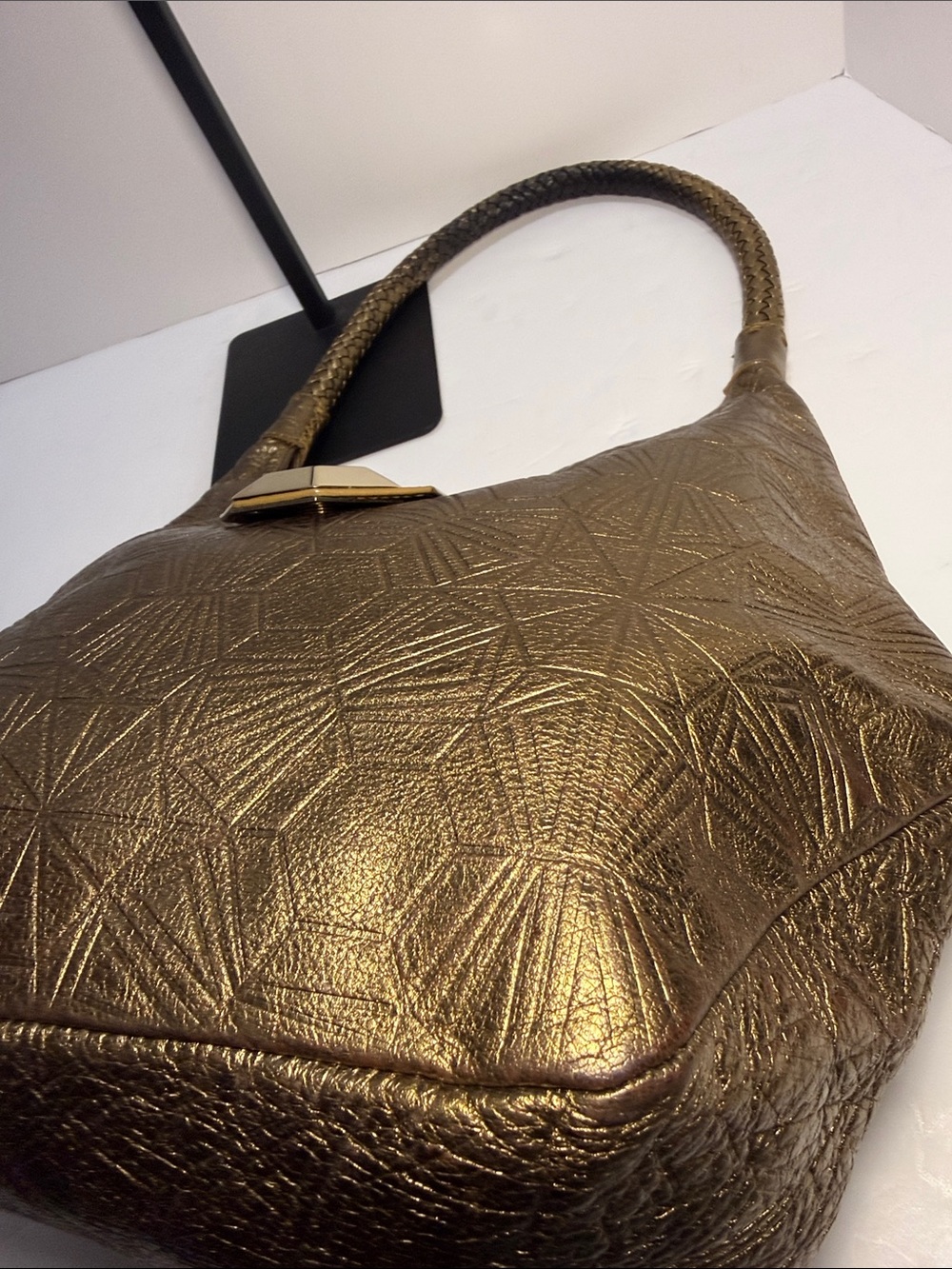 Bulgari × Matthew Williamson Limited Edition Metallic Gold Hobo Bag - Picture 9 of 15